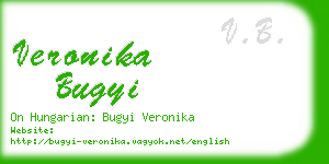 veronika bugyi business card